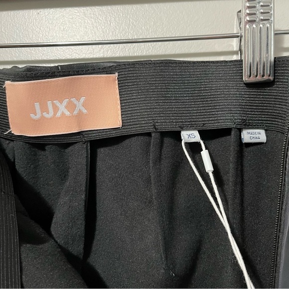 JJXX Megan Matte Black Faux Leather Elastic Waist Leggings - Picture 9 of 14